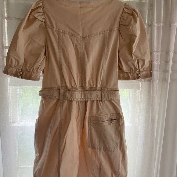 Anthropologie Khaki Mini Dress - Picture 3 of 3